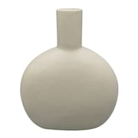 White Thin Ceramic Vase, 11"