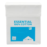 4-Piece White 200 Thread Count Brushed Cotton Sheet Set, Queen