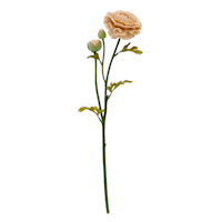 Willow Crossley Pink Fabric Real Feel Ranunculus Floral Stem, 22"