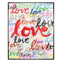 Love Framed Canvas Wall Art, 23x29