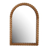 Honeybloom Arched Wooden Wall Mirror, 17x25