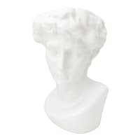 White Ceramic Vase, 9"