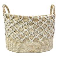 Macrame Maize Basket, Medium