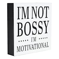 I'm Not Bossy I'm Motivational Art Box, 6"