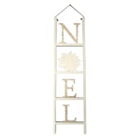 Gold Noel Ladder Porch Leaner, 42"