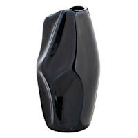Crosby St. Navy Blue Porcelain Vase, 11"