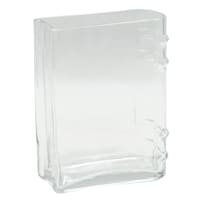 Book Shaped Glass Vase, 6x3x7