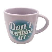 Purple Don't Overthink It Mug, 14oz