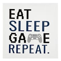 Game & Repeat Canvas Wall Art, 12"