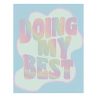 Doing My Best Canvas Wall Sign, 11x14