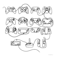 Gaming Controllers Canvas Wall Art, 12"