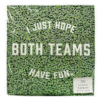 Football Both Teams Lunch Napkin 6.5 30Ct