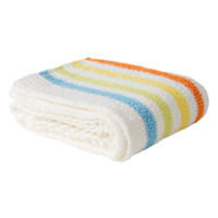 Tiny Dreamers Multicolor Striped Cozy Knit Throw Blanket, 50x60