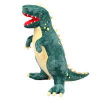 Tiny Dreamers Green T-Rex Shaped Pillow