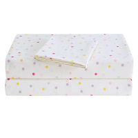 Tiny Dreamers 3-Piece Confetti Print Washed Microfiber Sheet Set, Twin/Twin XL