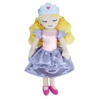 Tiny Dreamers Purple Dress Princess Pillow, 19"