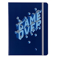 Gamer Hard Cover Pu Journal Game Over