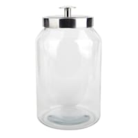 Glass Canister with Metal Lid, 135oz