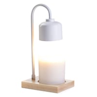 White Arched Candle Warmer Lamp