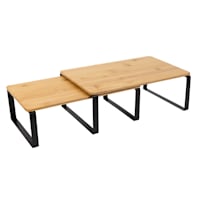 Expandable Bamboo Helper Shelf, Black