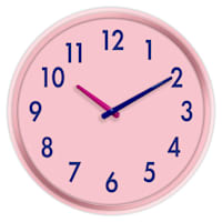 Oh Joy! Pink Modern Round Wall Clock, 12"