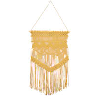 Yellow Macrame Wall Decor, 20x30
