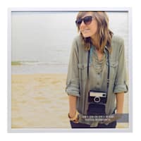 3-Piece White Peel & Stick Wall Frames, 12"