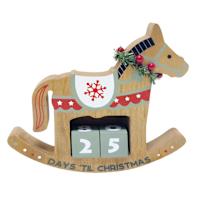 Wooden Rocking Horse Countdown, 7.48"