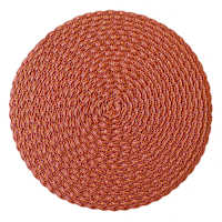 Cinnabar Round Braided Placemat, 15"