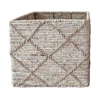 Diamond Weave Square Maize Storage Bins, 13"
