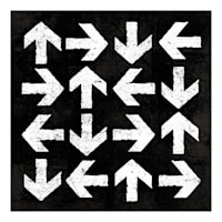 Arrows Canvas Wall Art, 12"