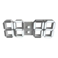 White LED Digital Wall Clock, 17x6
