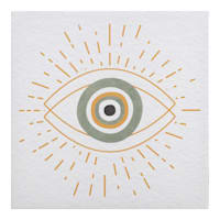 Mystic Eye Canvas Wall Art, 12"