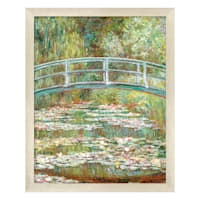 Framed Bridge Over Pond Wall Art, 8x10