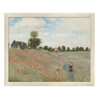 Framed Poppy Field Wall Art, 8x10
