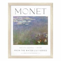 Framed Monet Water Lilies Wall Art, 8x10