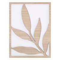 Cutout Leaves Wooden Wall Art, 12x16