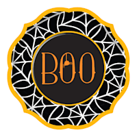 8-Count Boo Web Dinner Plates, 10.5"