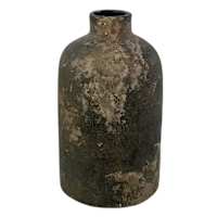 Black Ceramic Vase, 8.5"