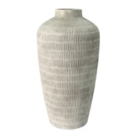 Neutral Ceramic Floor Vase, 24"
