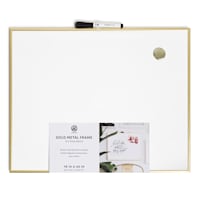 Gold Metal Frame Dry Erase Board, 16x20