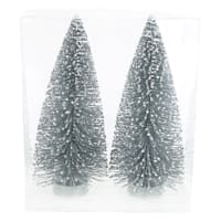 2-Pack Silver Bottlebrush Trees, 9"