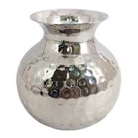 Found & Fable Hammered Metal Bud Vase, 4"