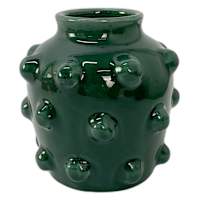Found & Fable Green Bubble Ceramic Vase, 6.5"