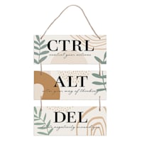 Ctrl Alt Del Hanging Wall Sign, 10x14