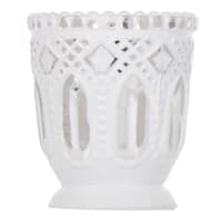 White Wash Votive Candle Holder, 3"