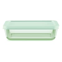 Pyrex Green Glass Rectangle Food Storage Container, 3c
