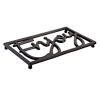 Black Metal Enjoy Trivet, 10"