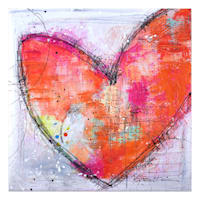 Heart Canvas Wall Art, 20"