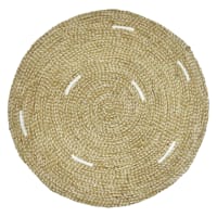 Natural Jute Round Placemat, 15"